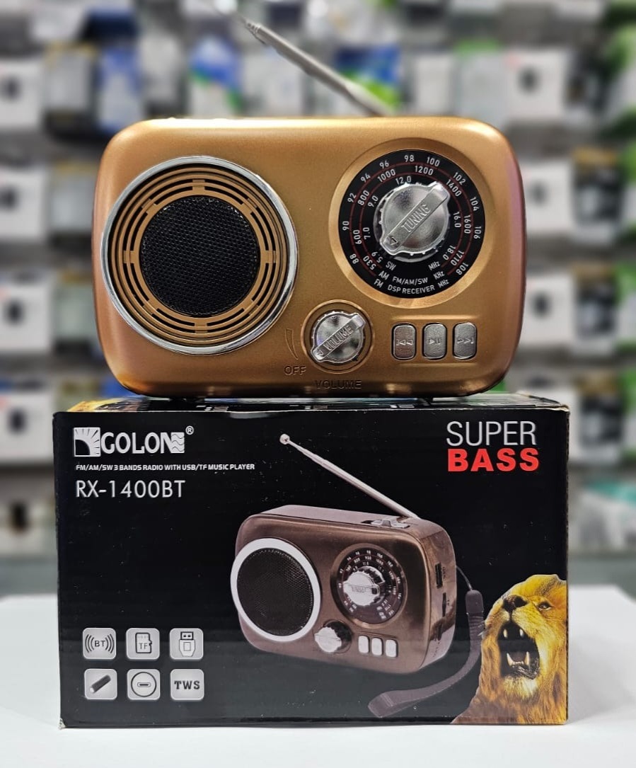 RADIO AM / FM RECARGABLE RX-1400BT