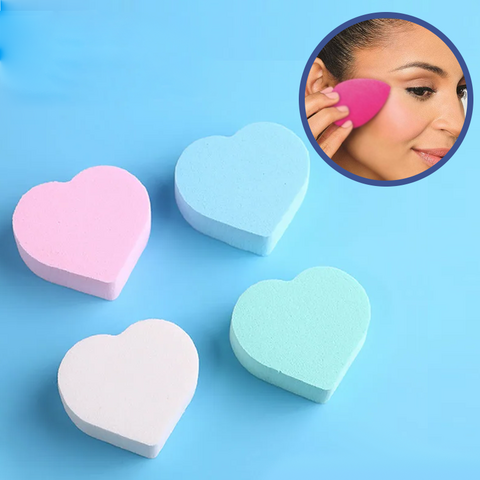 ESPONJA LIMPIEZA FACIAL CORAZON X4