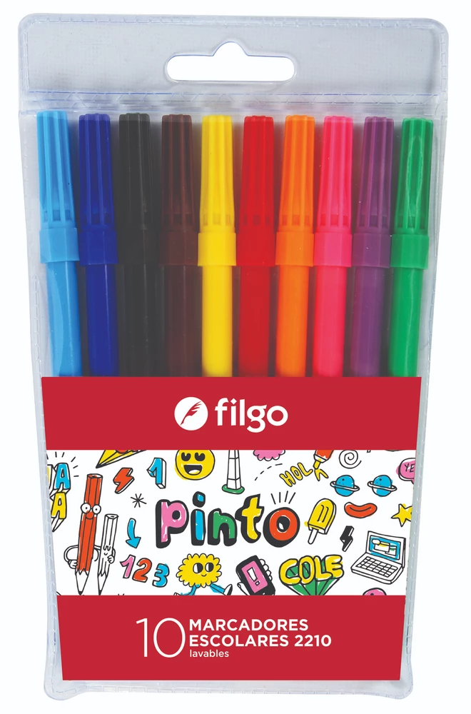 MARCADOR FILGO ESC.PINTO 2210 X 10UN.-CM2210-