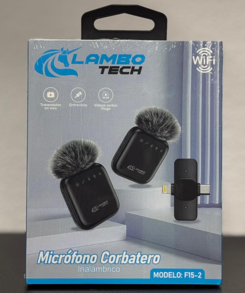MICROFONO CORBATERO DUAL INALAMBRICO C/LIGHTNING
