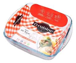 MOLDE DE VIDRIO CUISINE PARA HORNO Y FREIDORA