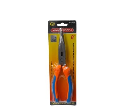 PINZA PUNTA 8 PULGADAS MGO NARANJA XINMIN