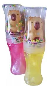slime crystal con muñeco y pelotitas 15 cm CAPIBARA