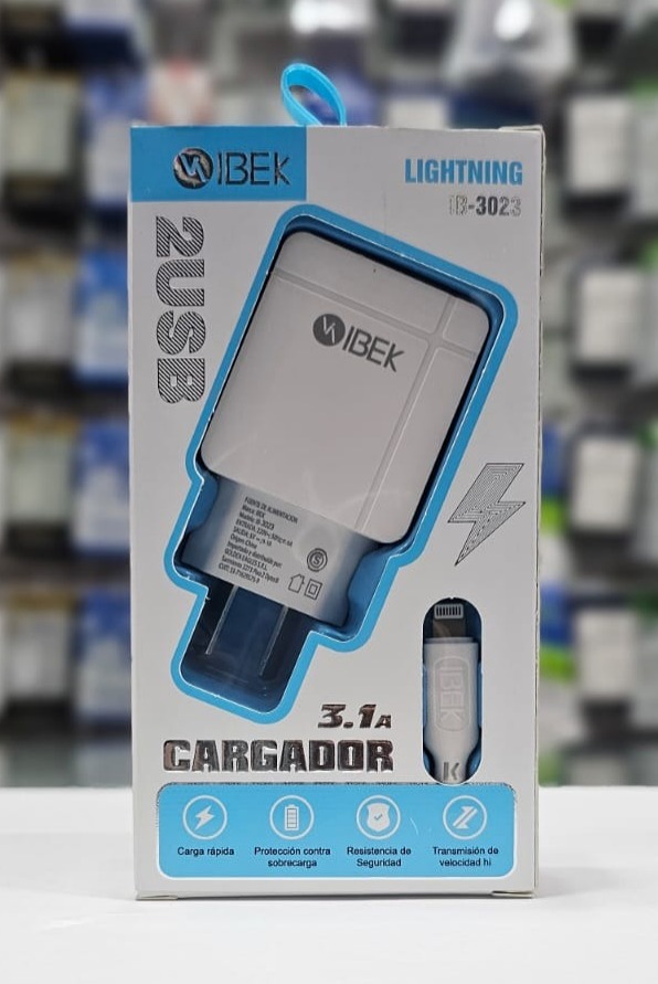 CARGADOR IPHONE 3.1 A IB-3023