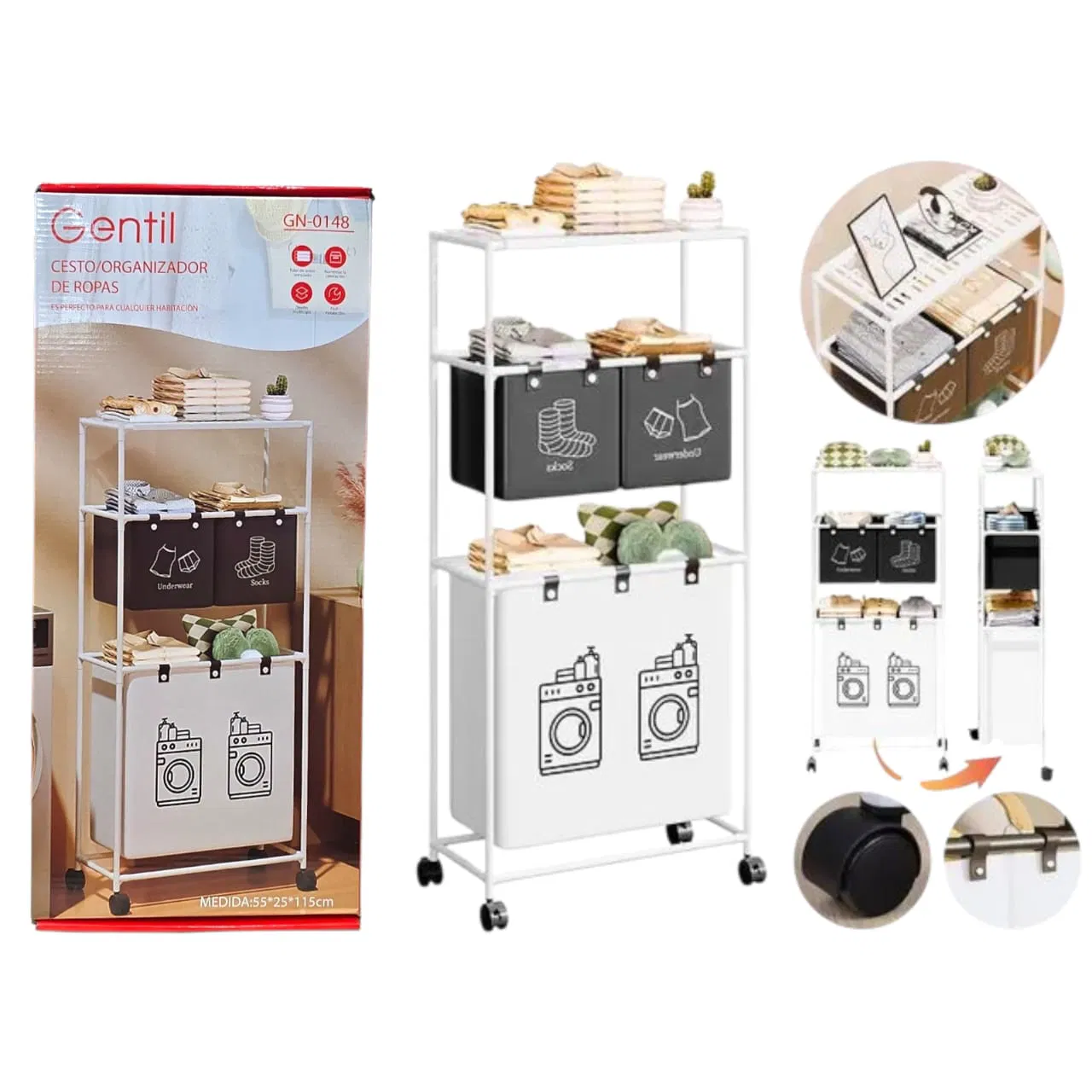 CESTO/ORGANIZADOR PARA ROPA