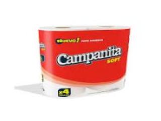 PAPEL HIGIENICO CAMPANITA SOFT 4 X 30MTRS
